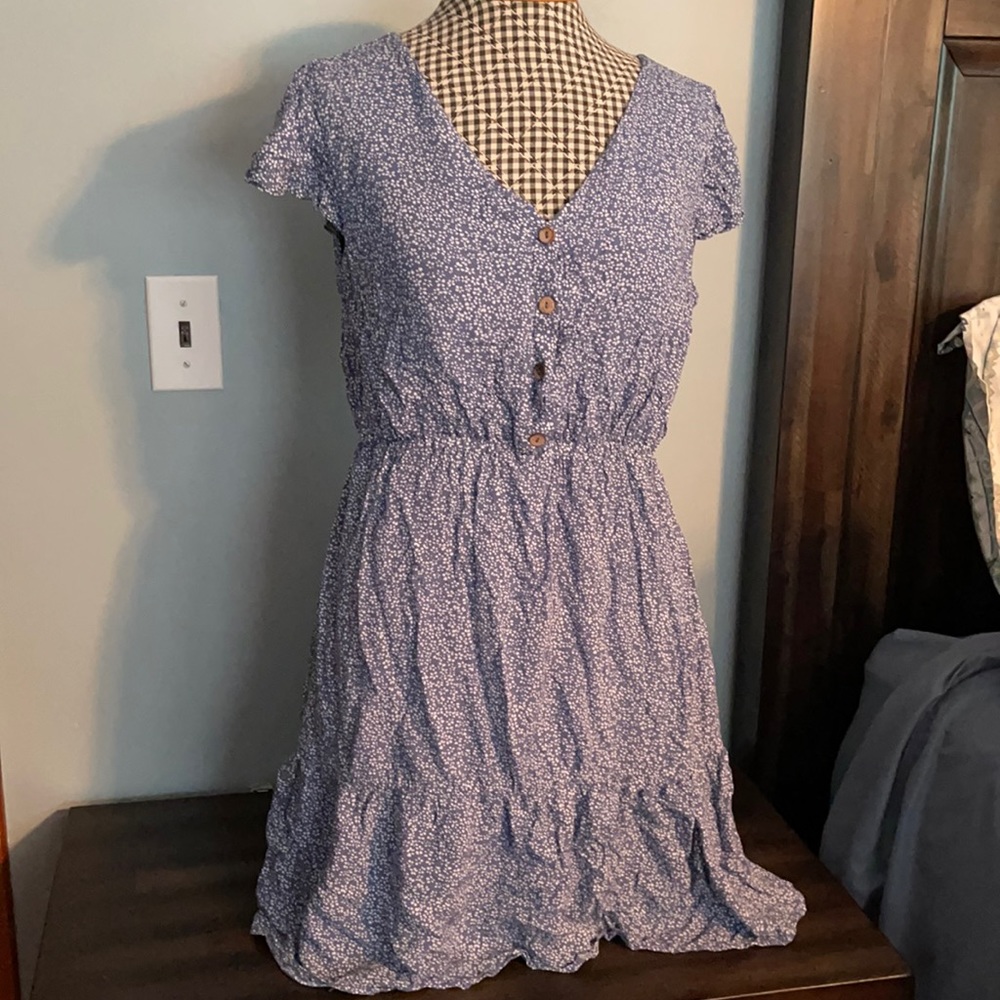 Blue Floral Dress